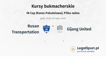 Busan Transportation - Gijang United kursy bukmacherskie