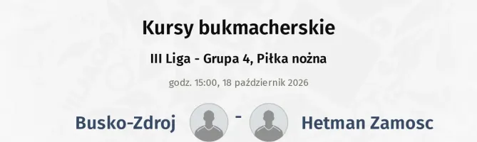 Busko-Zdroj - Hetman Zamosc kursy bukmacherskie