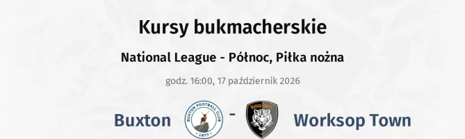 Buxton - Worksop Town kursy bukmacherskie