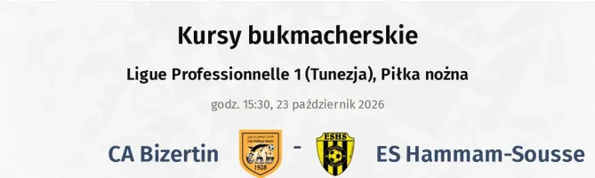 CA Bizertin - ES Hammam-Sousse kursy bukmacherskie