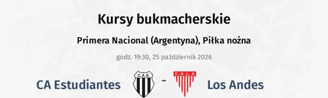 CA Estudiantes - Los Andes kursy bukmacherskie