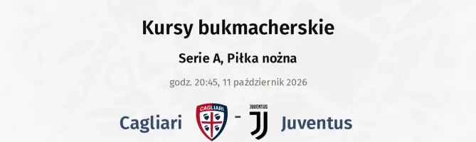 Cagliari - Juventus kursy bukmacherskie