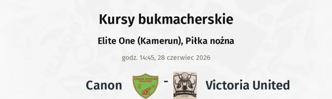 Canon - Victoria United kursy bukmacherskie
