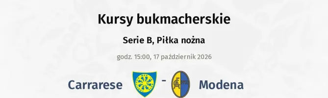 Carrarese - Modena kursy bukmacherskie