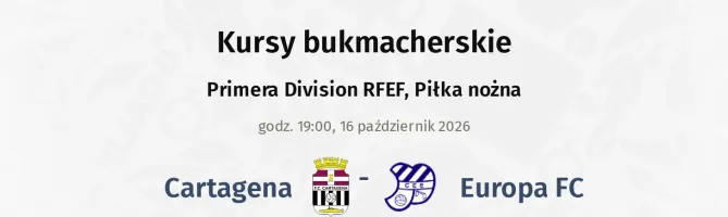 Cartagena - Europa FC kursy bukmacherskie