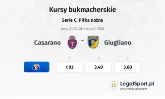 Casarano - Giugliano kursy bukmacherskie