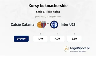Catania - Inter U23 kursy bukmacherskie