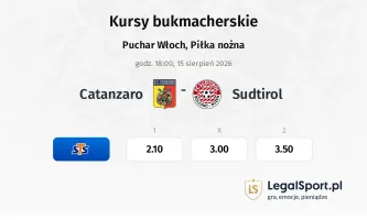 Catanzaro - Sudtirol kursy bukmacherskie