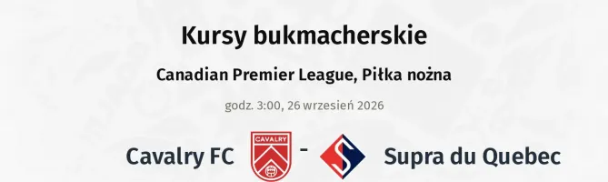 Cavalry FC - Supra du Quebec kursy bukmacherskie
