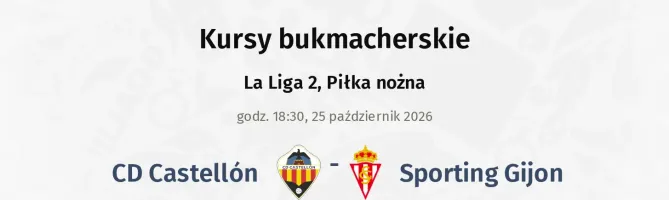 CD Castellon - Sporting Gijon kursy bukmacherskie