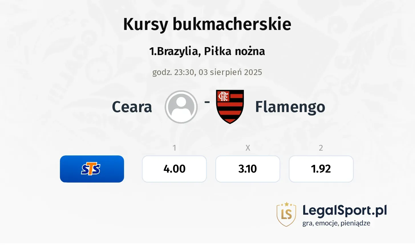 Kursy Ceara - Flamengo