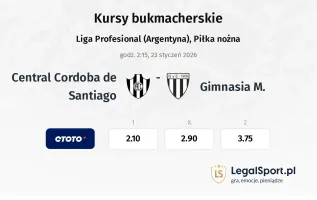 Central Cordoba de Santiago - Gimnasia M. kursy bukmacherskie