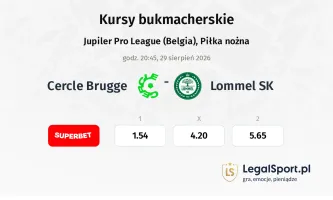 Cercle Brugge - Lommel SK kursy bukmacherskie