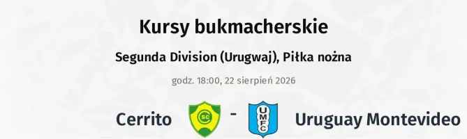 Cerrito - Uruguay Montevideo kursy bukmacherskie