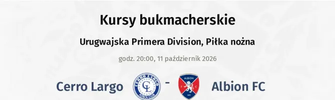 Cerro Largo - Albion FC kursy bukmacherskie