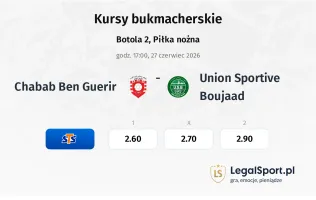 Chabab Ben Guerir - Union Sportive Boujaad kursy bukmacherskie