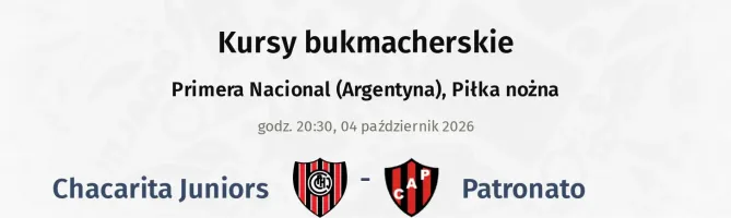 Chacarita Juniors - Patronato kursy bukmacherskie