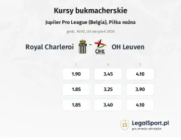 Charleroi - OH Leuven kursy bukmacherskie
