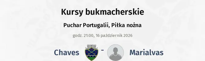 Chaves - Marialvas kursy bukmacherskie