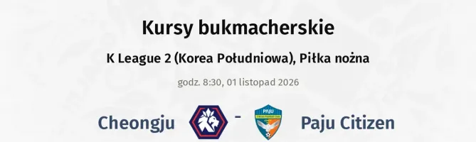Cheongju - Paju Citizen kursy bukmacherskie