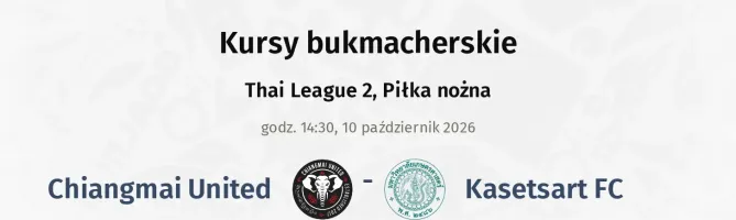 Chiangmai United - Kasetsart FC kursy bukmacherskie