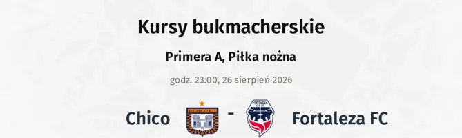 Chico - Fortaleza FC kursy bukmacherskie