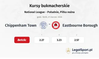 Chippenham Town - Eastbourne Borough kursy bukmacherskie