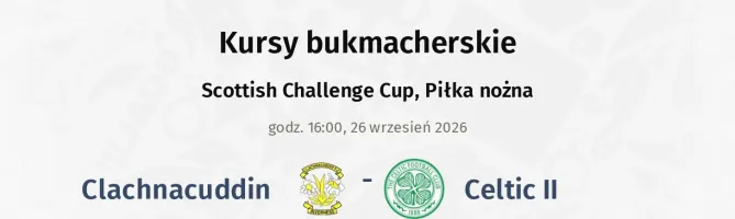 Clachnacuddin - Celtic II kursy bukmacherskie