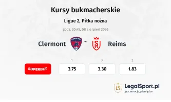 Clermont Foot - Stade de Reims kursy bukmacherskie