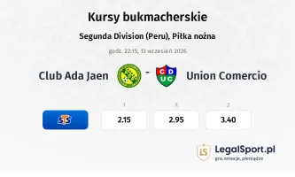Club Ada Jaen - Union Comercio kursy bukmacherskie
