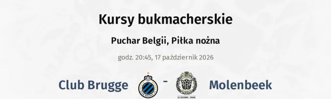 Club Brugge - Lokeren-Temse kursy bukmacherskie