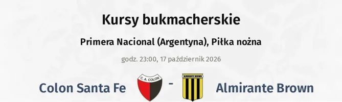 Colon Santa Fe - Almirante Brown kursy bukmacherskie