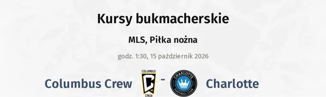 Columbus Crew - Charlotte kursy bukmacherskie