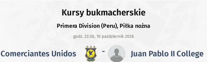 Comerciantes Unidos - Juan Pablo II College kursy bukmacherskie