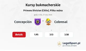 Concepción - Cobresal kursy bukmacherskie