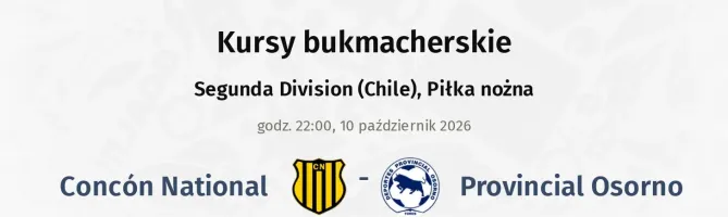 Concón National - Provincial Osorno kursy bukmacherskie
