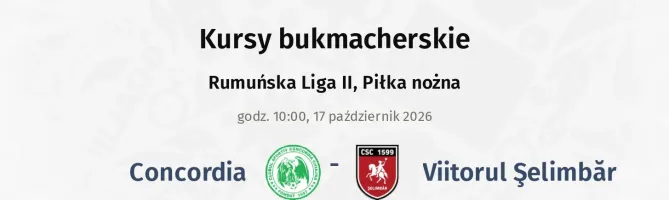 Concordia - Viitorul Şelimbăr kursy bukmacherskie