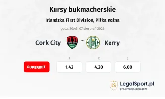 Cork City - Kerry kursy bukmacherskie