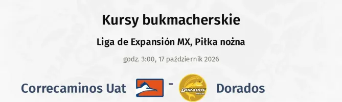 Correcaminos Uat - Dorados kursy bukmacherskie