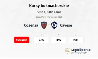 Cosenza - Cavese kursy bukmacherskie