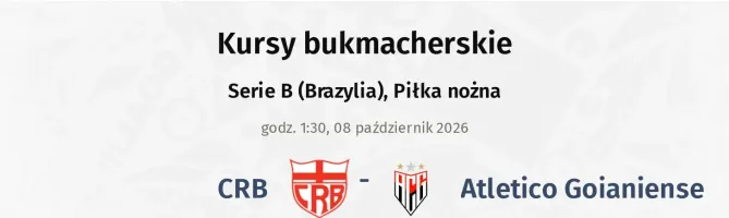 CRB - Atletico Goianiense kursy bukmacherskie