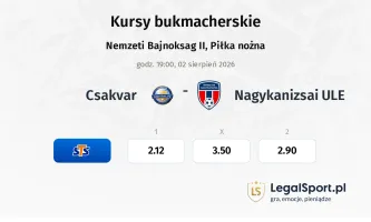 Csakvar - Nagykanizsai ULE kursy bukmacherskie