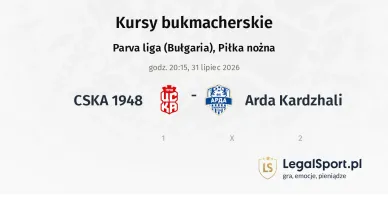 CSKA 1948 - Arda Kardzhali kursy bukmacherskie