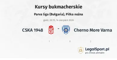 CSKA 1948 - Cherno More Varna kursy bukmacherskie