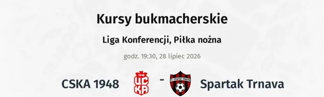 CSKA 1948 - Spartak Trnava kursy bukmacherskie