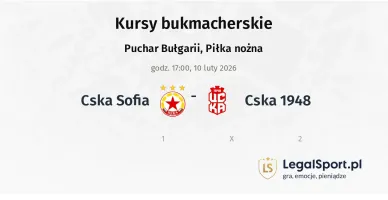 CSKA Sofia - CSKA 1948 kursy bukmacherskie