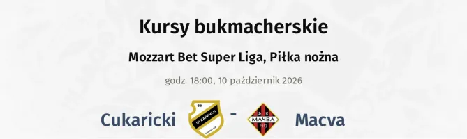 Cukaricki - Macva kursy bukmacherskie