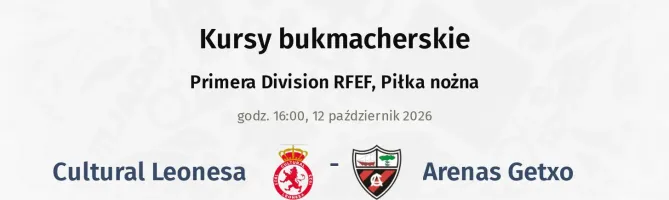 Cultural Leonesa - Arenas Getxo kursy bukmacherskie