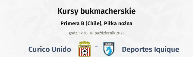 Curico Unido - Deportes Iquique kursy bukmacherskie