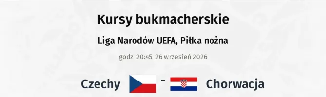 Czechy - Chorwacja kursy bukmacherskie